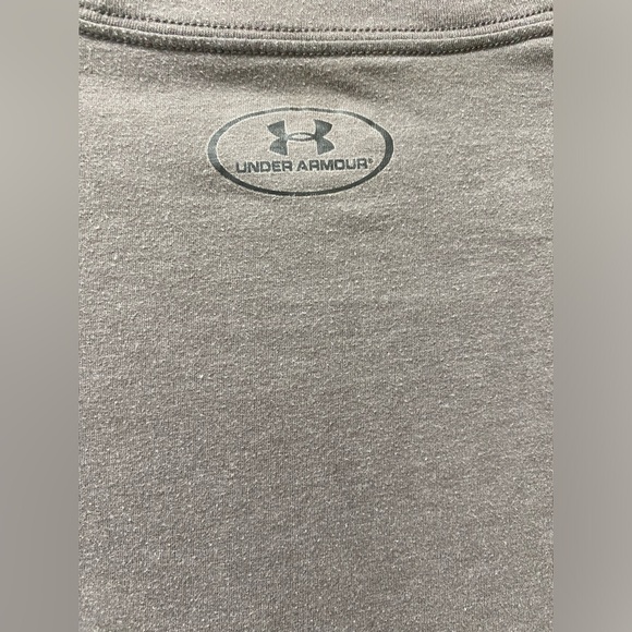 ❤️😎Under Armour Charged Heat Gear Gray Logo Short Sleeve Athletic Tee Shirt - Picture 5 of 8